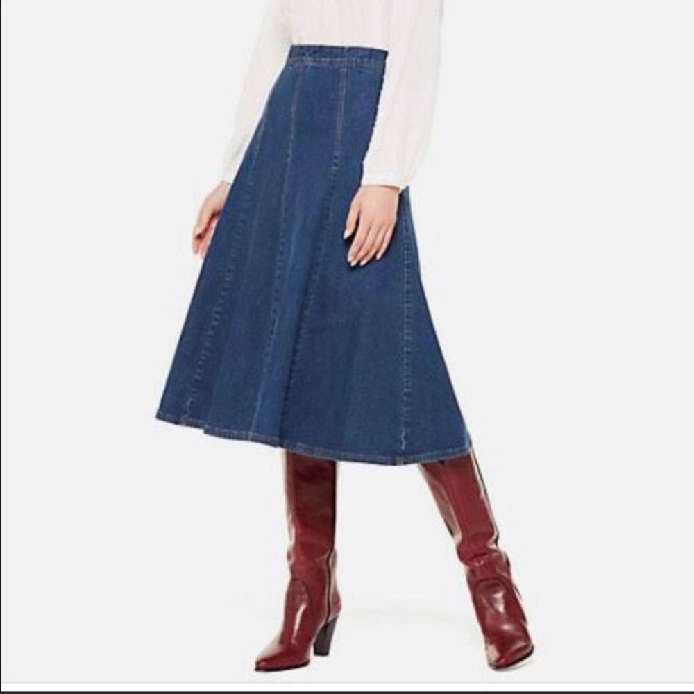 Kate Spade “Skirt The Rules” A-Line Denim Skirt Size 6